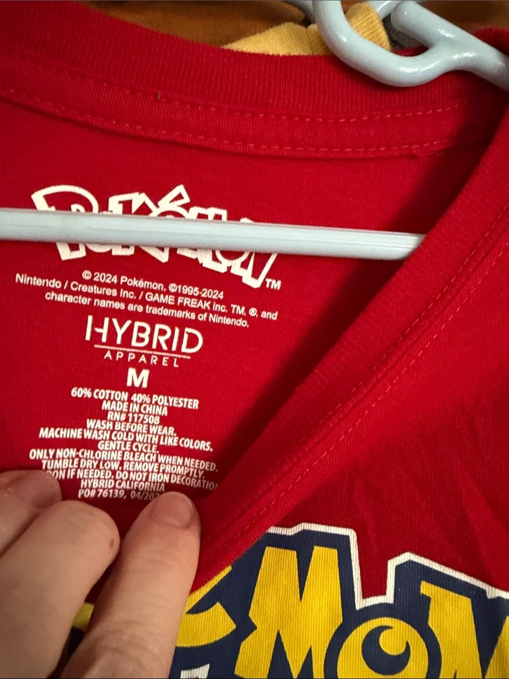 Long sleeve graphic Pokémon tees, M